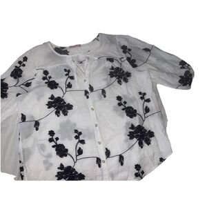 Ana and Rose Women's Blouse Size XL Multicolor Floral